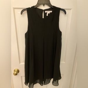 BLACK Sleeveless by BCBGENERATION Sheer Overlay